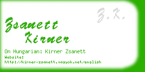 zsanett kirner business card